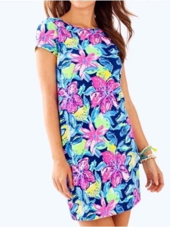 Lilly Pulitzer Dresses & Skirts - Lilly Pulitzer Marlowe boat neck capri dress 100% pima cotton